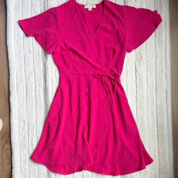 Monteau Vibrant Pink Mini Dress - Picture 1 of 3